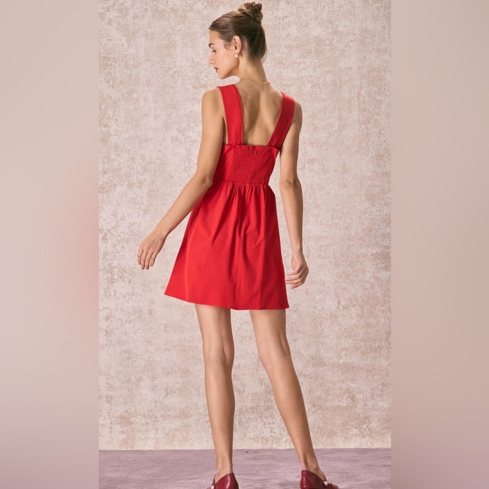 RIHOAS Red Mini Dress - Picture 4 of 5